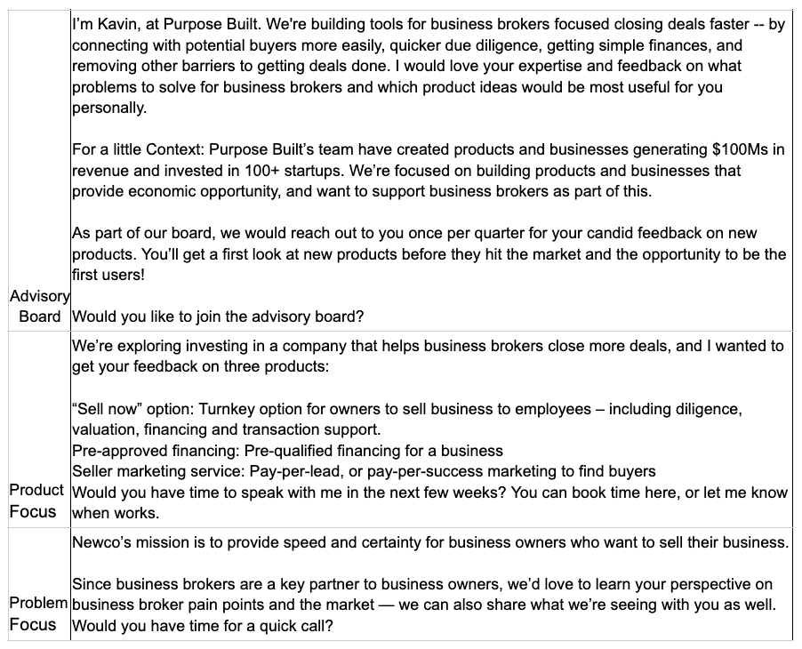 Additional positioning metrics for business brokers